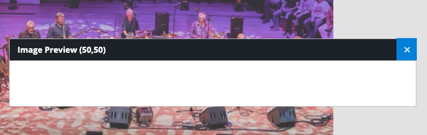 empty preview window